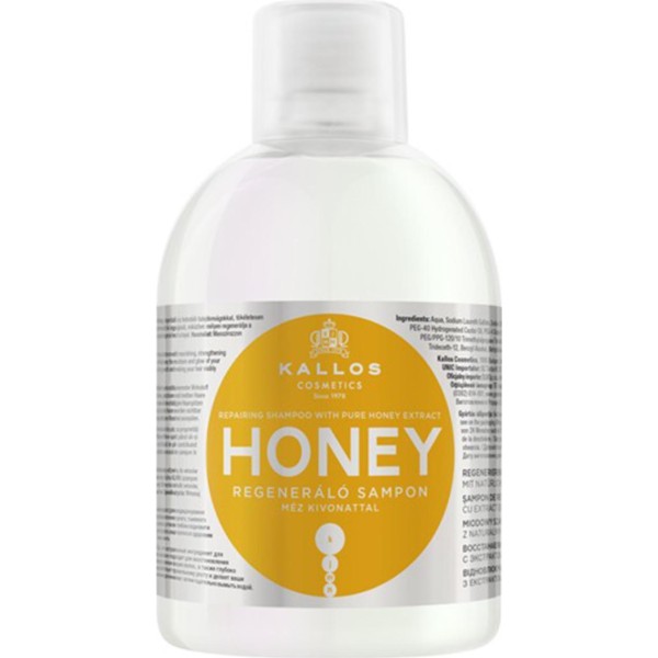 Kallos honey champu reparador con extracto puro de miel 1000ml